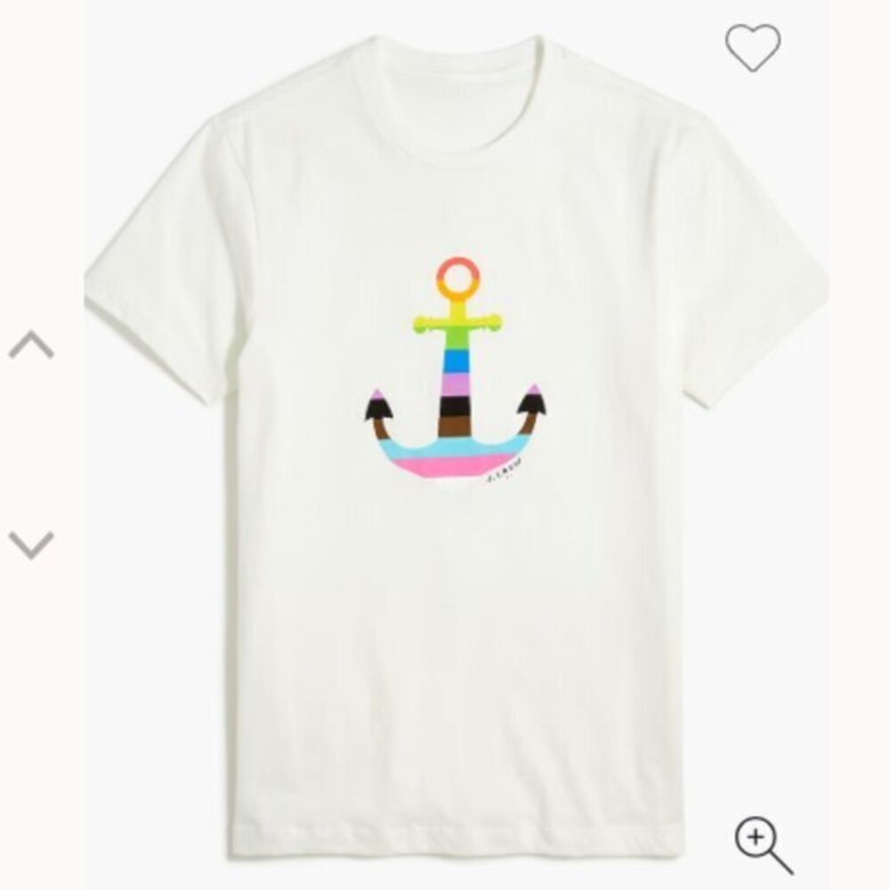 J. Crew PFLAG anchor graphic tee size S NWT